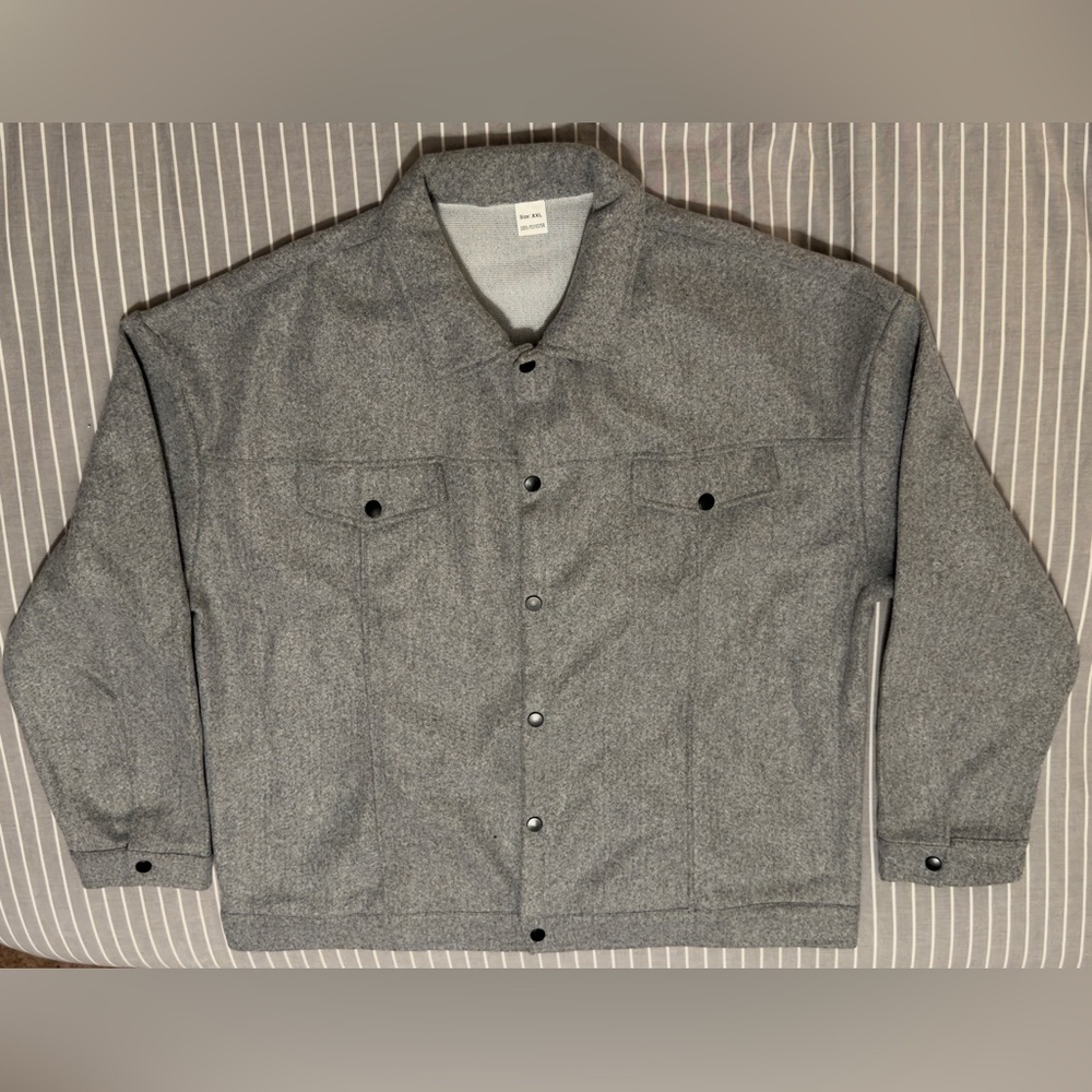 Men's Gray Wool Jacket